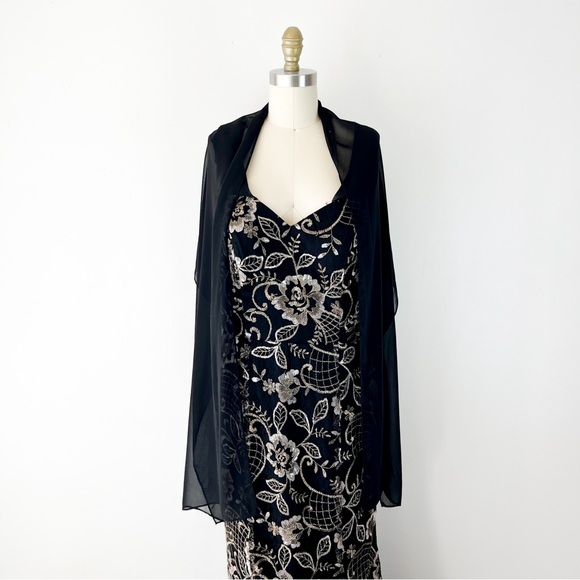 LAST CHANCE Montage by Mon Cheri • Lace and Sequin Detail Gown - Picture 1 of 9